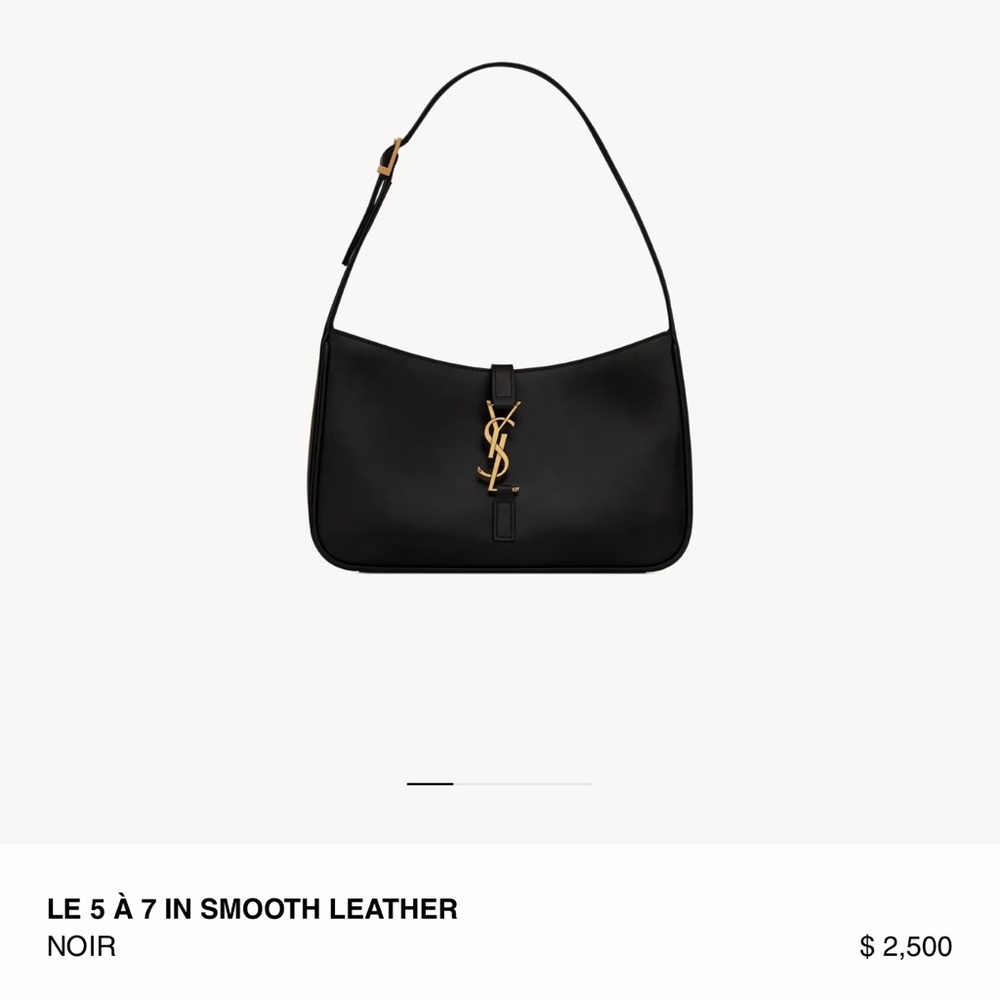 Saint Laurent LE 5 À 7 IN SMOOTH LEATHER